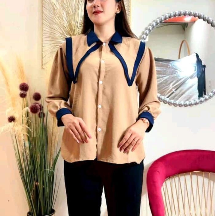 Kemeja kera Kancing   Mat : kringkel  560/kd  Deskripsi kode 01 =  Kemeja kera kancing ( kemeja  ) A