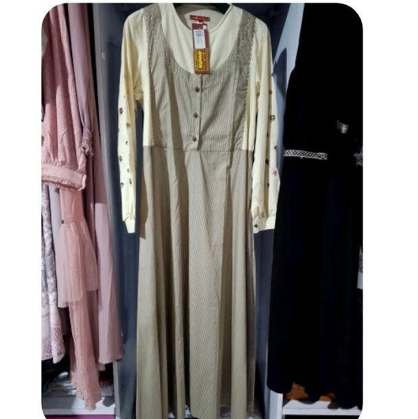 Gamis Dewasa A D'Ihsana Dennis Dark Brown | Elegan dan Anggun
