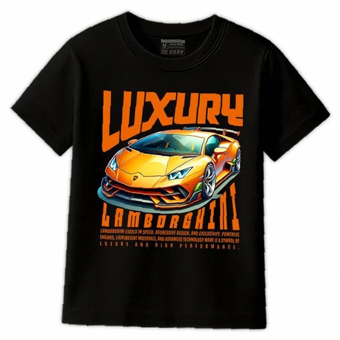 Kaos Anak Mobil Lamborghini, Cotton Combed Premium 24s, T-Shirt Lengan Pendek Anak 1-15 Tahun, Adem 