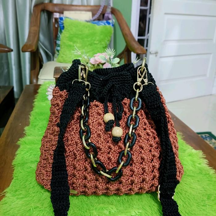 tas rajut tas wanita tas cantik tas pesta