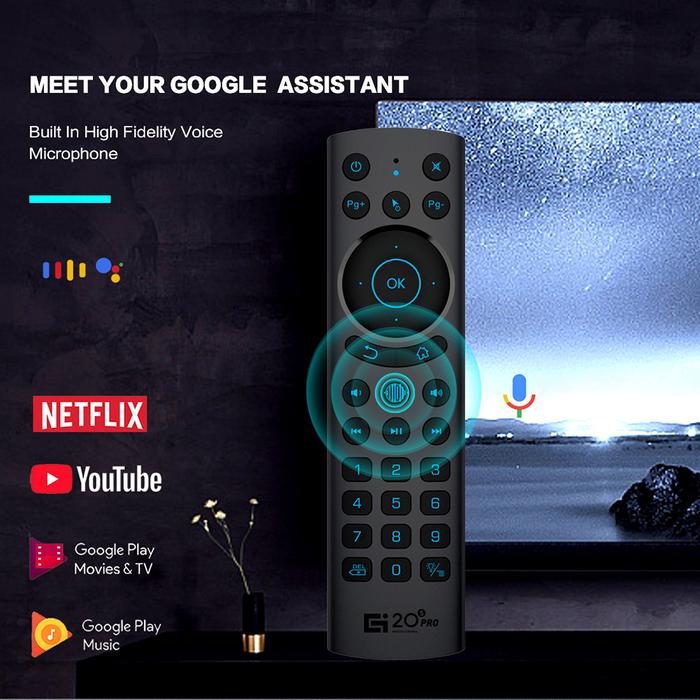 G20S PRO BT Air Mouse Voice Remote Control 2.4G Wireless Bluetooth