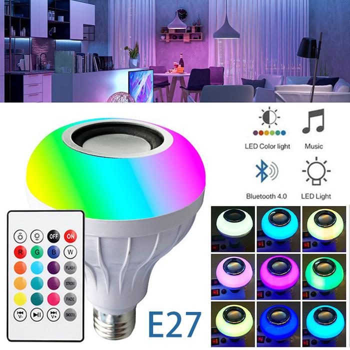 Bluetooth Music Remote Control Bulb Led Music Bulb Rgb Colorful