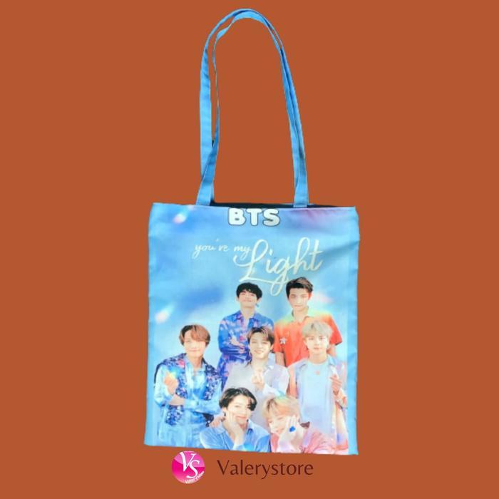 ToteBag Resleting/Tas Wanita Fashion/ToteBag Laptop Custom BTS