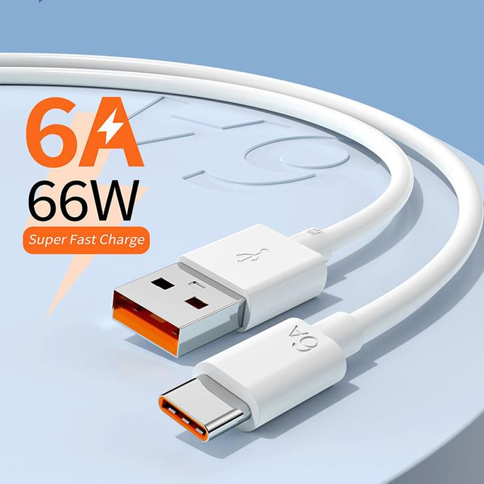 6A 66W USB Type C Super-Fast Cable For Huawei Mate 40 50 Xiaomi 11 10
