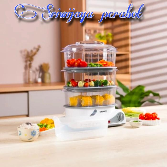 KUKUSAN FOOD STEAMER PENGUKUS MAKANAN 3 LYR | IDEALIFE IL-114B