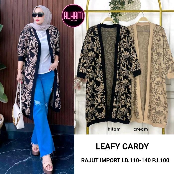 LEAFY // DINO CARDI RAJUT HALUS ADEM