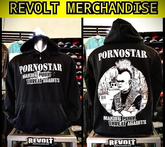 hoodie PORNOSTAR (making punk), hoodie band punk, hoodie punk