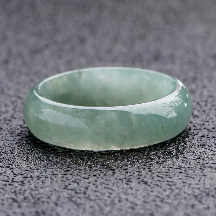 Natural myanmar class A oil green jade rings jewelry gemstone ring jade for men jewellery emerald ri