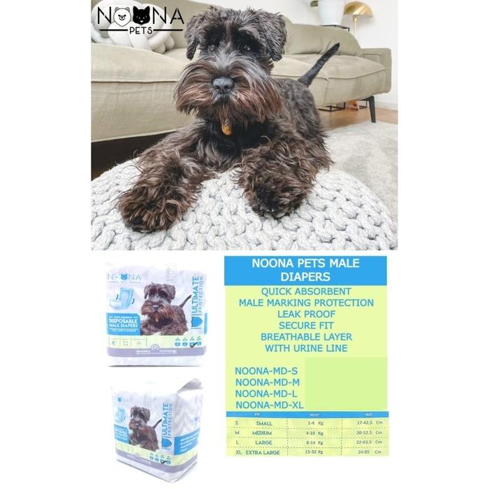 POPOK PAMPERS DIAPERS ANJING KUCING JANTAN MALE BY NOONA PETS