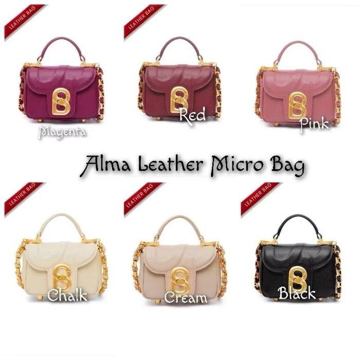 Alma Leather Micro Bag Buttonscarves