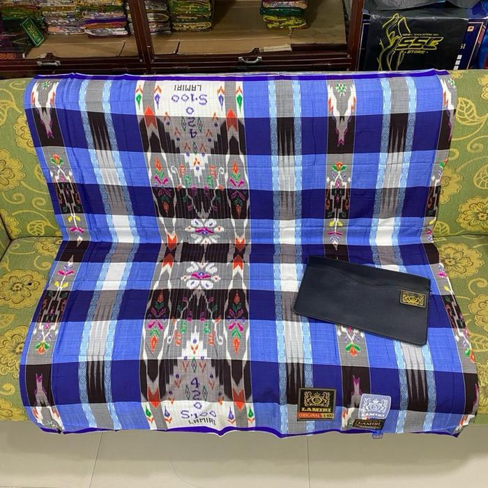 Sarung Lamiri Kotak Mgt Super Full Sutra 100% Songket