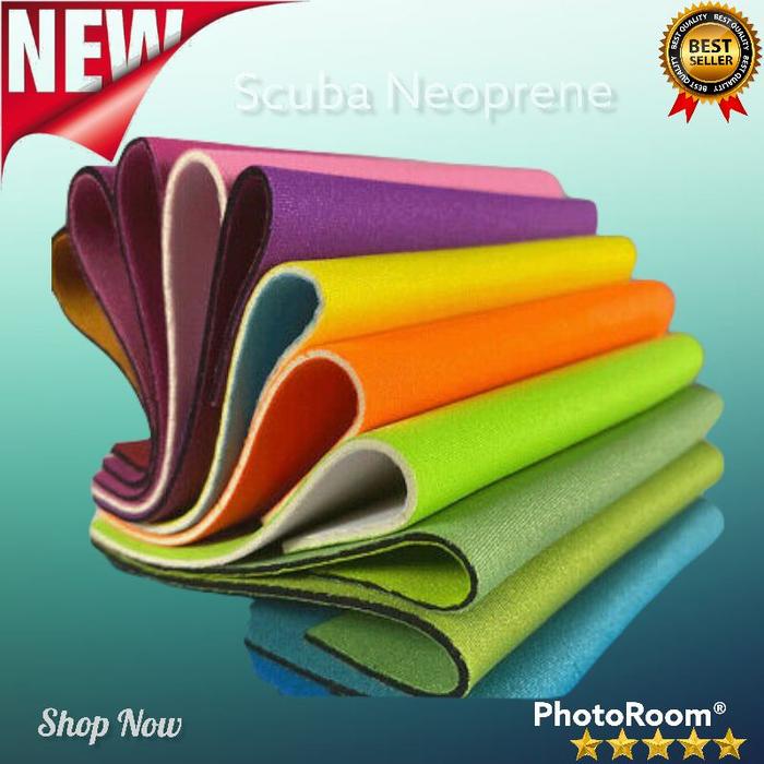 SIAPKIRIM Kain Scuba Neoprene Import _ Bahan Kain Scuba Tebal Neoprene READY STOCK