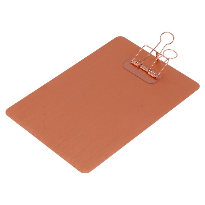File Clip Hardboard, 1pc Rose A5 Paper Hardboard Office Clipboard
