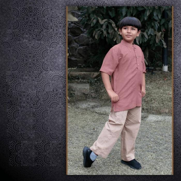 ETHICA KOKO KEMEJA SET CELANA ANAK KAHFI KIDS 89 TERACOTA SIZE 0 DAN 2