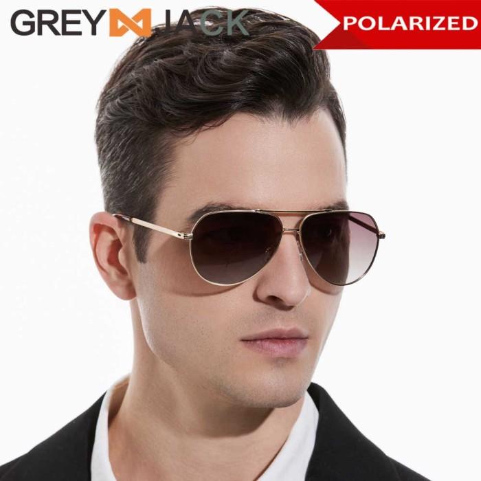 [BARU] Kacamata Sunglasses Anti UV400 Polarized Bahan Metal Aviator PS2139