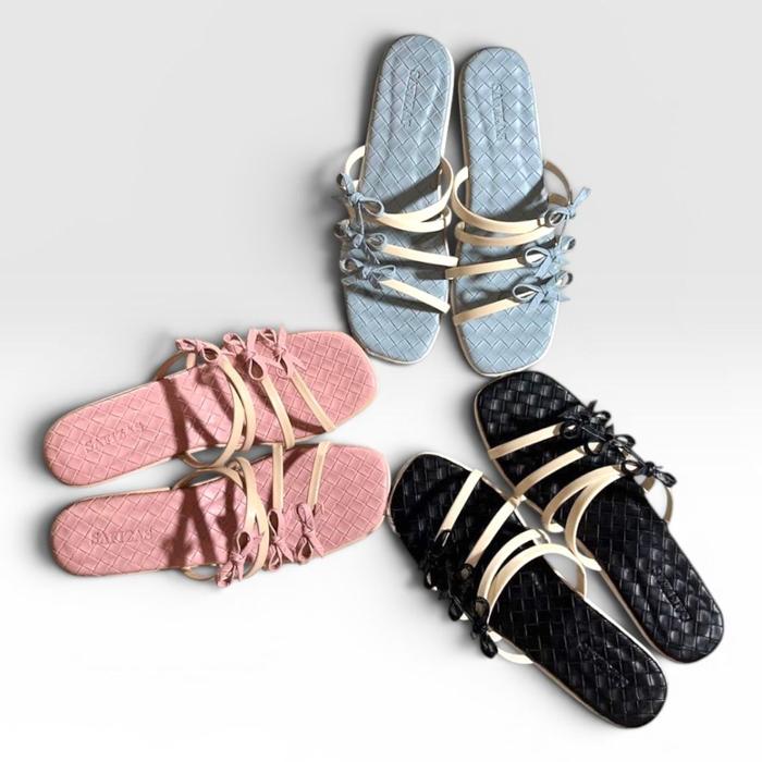 Ravely Heels Sandal Wanita Heels Hak 3-5 cm Ukuran 37-41 Sandal Hak Perempuan Wanita Cantik Pita Coq