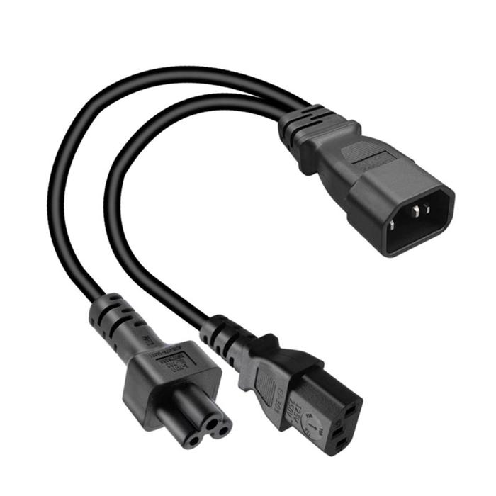 C14 to C5+C13 Y Splitter Power Plug Cord, C14 to C5+C7、C19 Female