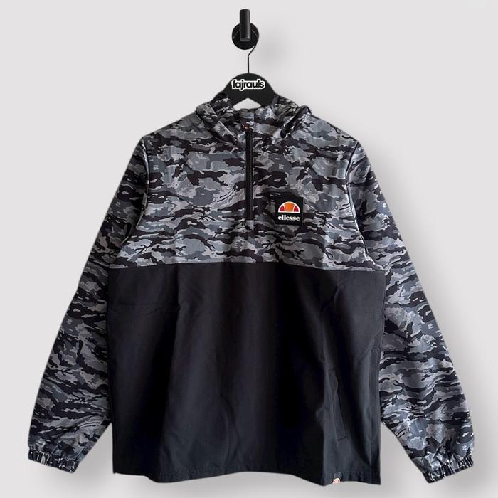 Ellesse Giameniti Junior Windrunner Jacket Camo, Black