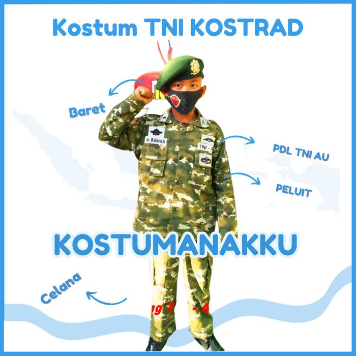 [KOSTUMANAKIMUT] KOSTUM ANAK LORENG TNI AD KOSTRAD-BAJU TNI AD KOSTRAD ANAK-SERAGAM PDL TNI ANGKATAN