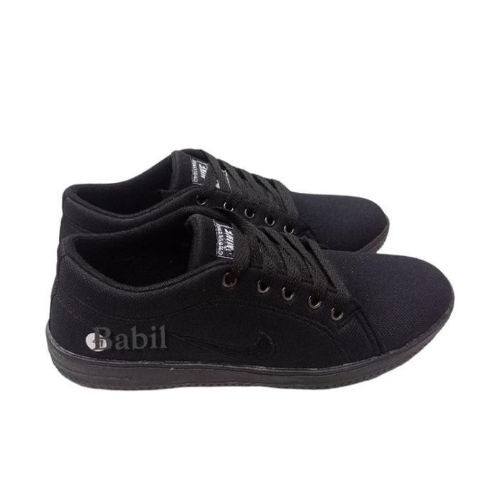SEPATU SEKOLAH HITAM POLOS SEPATU FULL BLACK SEPATU  FULL HITAM