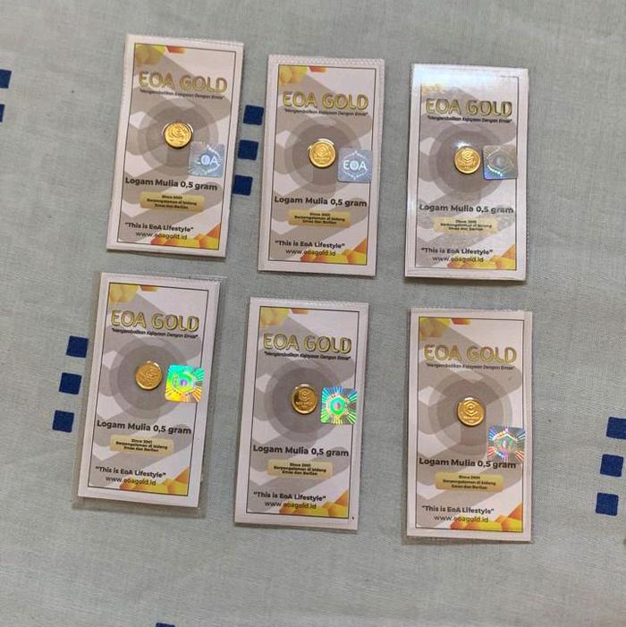 EOA Gold Logam Mulia 7 Gram - Logam Mulia 0.5 Gram - Produk Terbaik