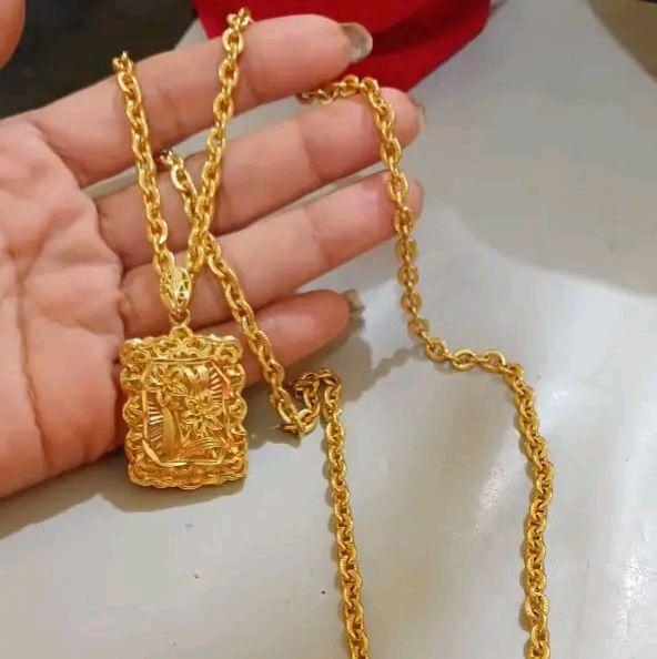 kalung medan sultan ukuran 60 cm warna mas 24 london