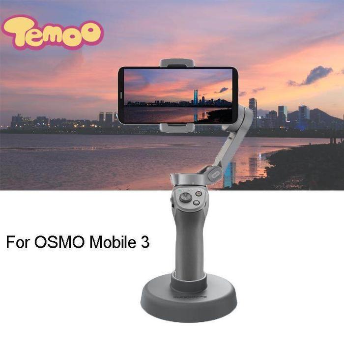 Temoo Base Tripod Meja, Penstabil Tripod Meja untuk DJI Osmo Mobile 3