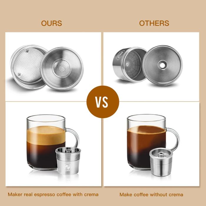 Reusable Coffee Capsule Pod For illy X7.1 illy Y5 Mahine Stainless Steel Refillable Coffee Maker Fil