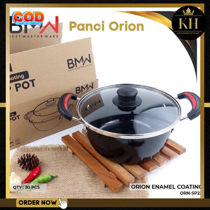 Kh- Panci Orion Enamel Coating Panci anti lengket Panci sayur panci kuah 22cm