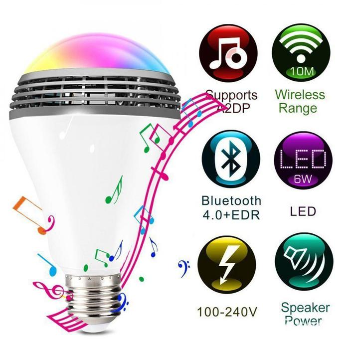 Smart Led Bulb Light Music Speaker Timer Rgb Colour Led Light Bulb
