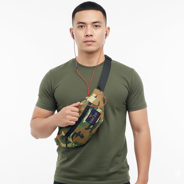 Tas Pinggang Pria Army Selempang Tentara