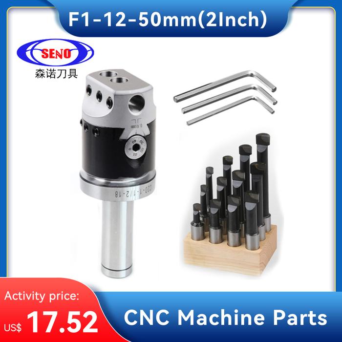 SENO F1 2/3/4 Inch 50/75/100mm F1 Type Boring Head 12/18/25mm Lathe