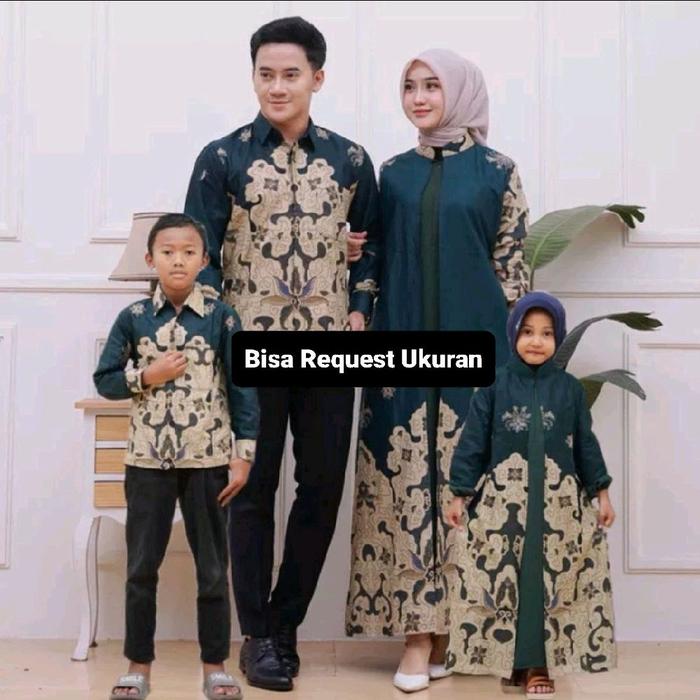 BAJU SERAGAM BATIK COUPLE GAMIS PASANGAN SARIMBIT KELUARGA CUSTOM ANAK & JUMBO / ATASAN KEMEJA PRIA 