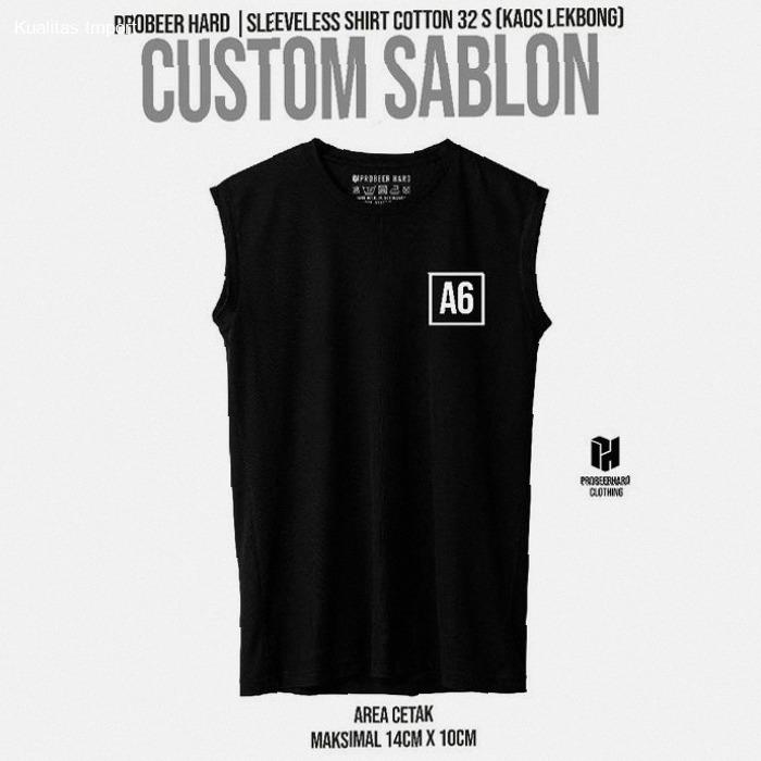 PROBEER HARD - Custom Sleeveless Shirt Bebas Request Sablon GLOW IN THE DARK DAN REFLECTIVE RAINBOW(
