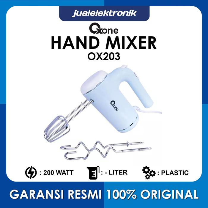 Oxone Cute Hand Mixer – OX203 Pengaduk Portable Adonan Kue Roti