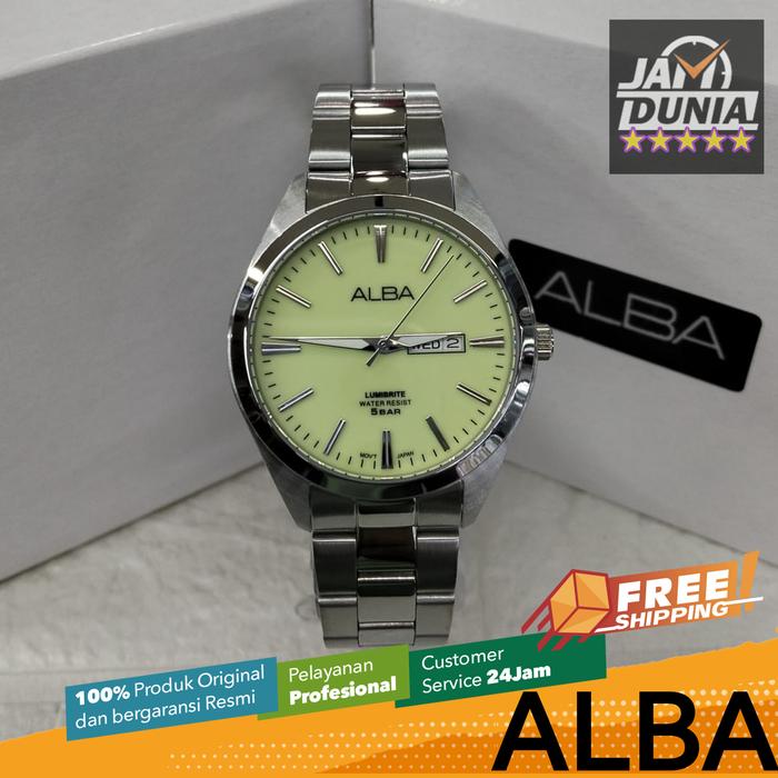 JAM TANGAN PRIA ANALOG ALBA ORIGINAL ALBA LUMBRITE ALBA AJ6211 ALBA AJ6211 X1 ALBA AJ6211X1 ALBA ALA