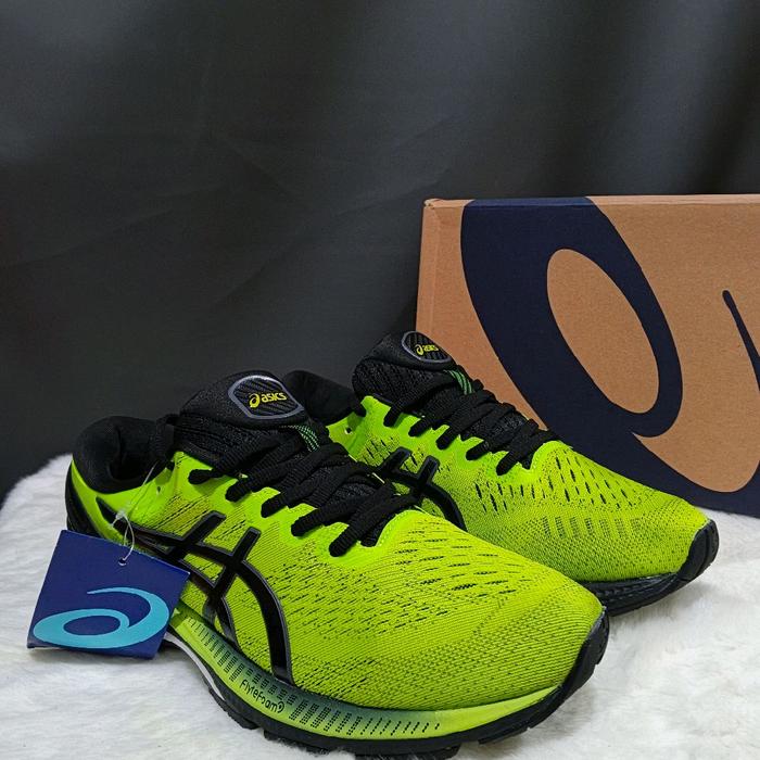 Asics Gel Kayano 27 Green Black Sepatu Olahraga Run Santai Pria Wanita Size 42,5 Nyaman untuk Aktivi