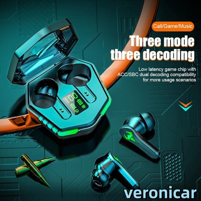 N35 TWS 5.2 Bluetooth Earphone Gaming Latensi Rendah Headset Gaming Headset Bluetooth Gaming Hedset