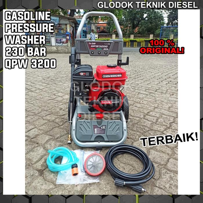 ProQuip Jet Cleaner Gasoline High Pressure Washer 230 Bar QPW 3200 BENSIN ORIGINAL TERBAIK