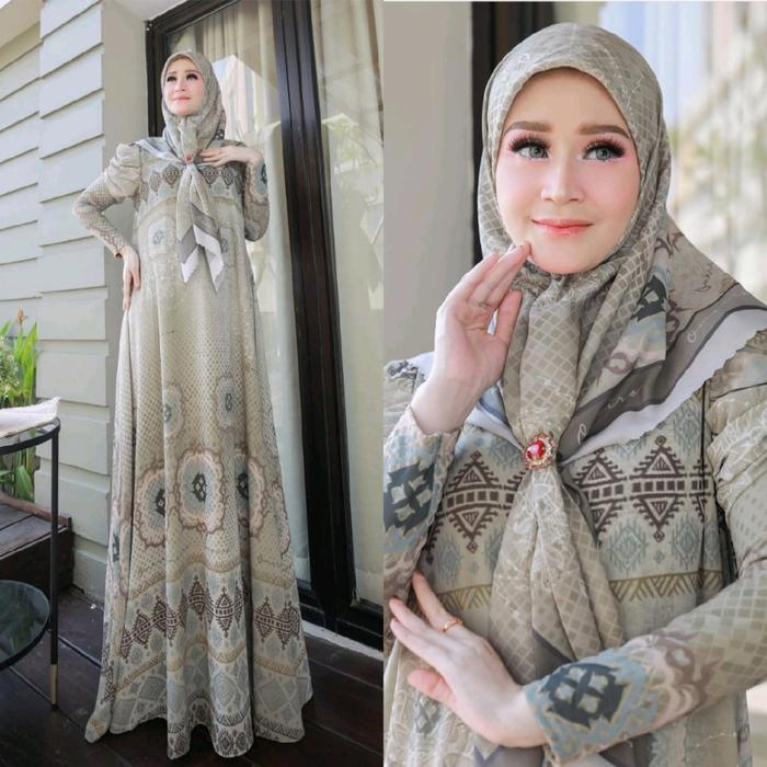 GAMIS SYARI ETNIKA VOL2 SET SCRAF SEGI 4 VOAL