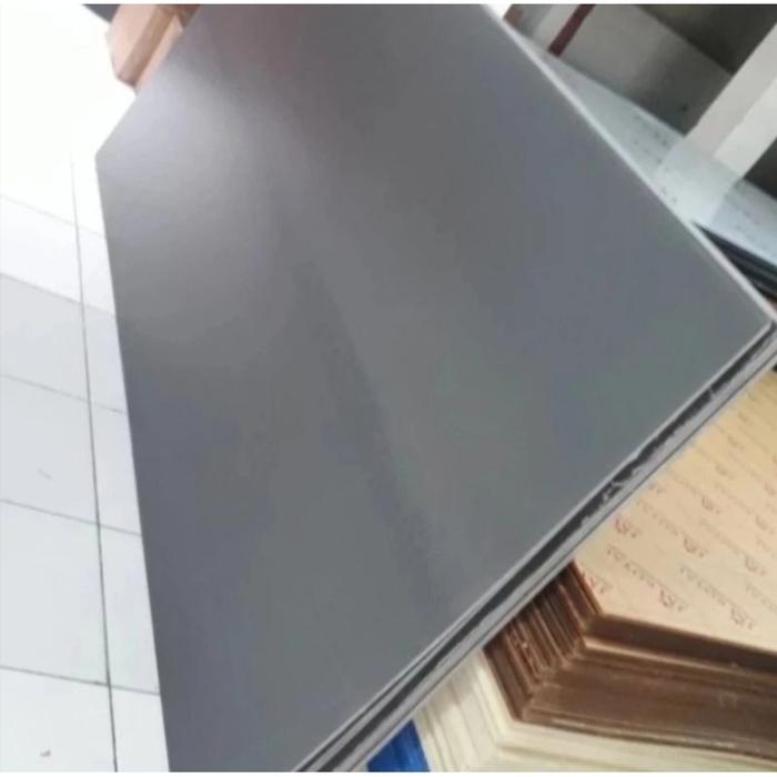 plat PVC sheet gray 3mm x 50cm x 100cm PVC sheet lembaran 3mm