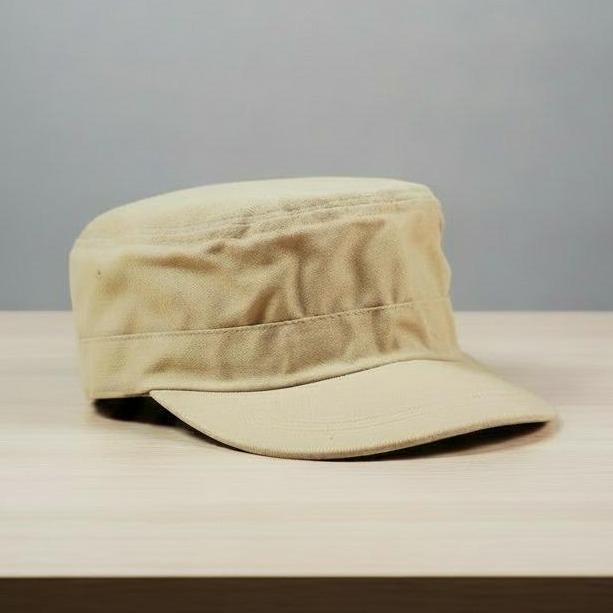 TOPI KOMANDO DEWASA KANVAS POLOS | Topi Army Pria Model Tentara Kasual Hitam Navy Simpel Kekinian