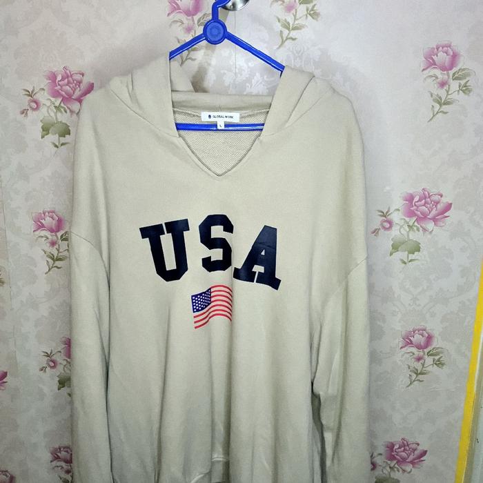 hoodie U.S.A global work 100% ori U.S.A