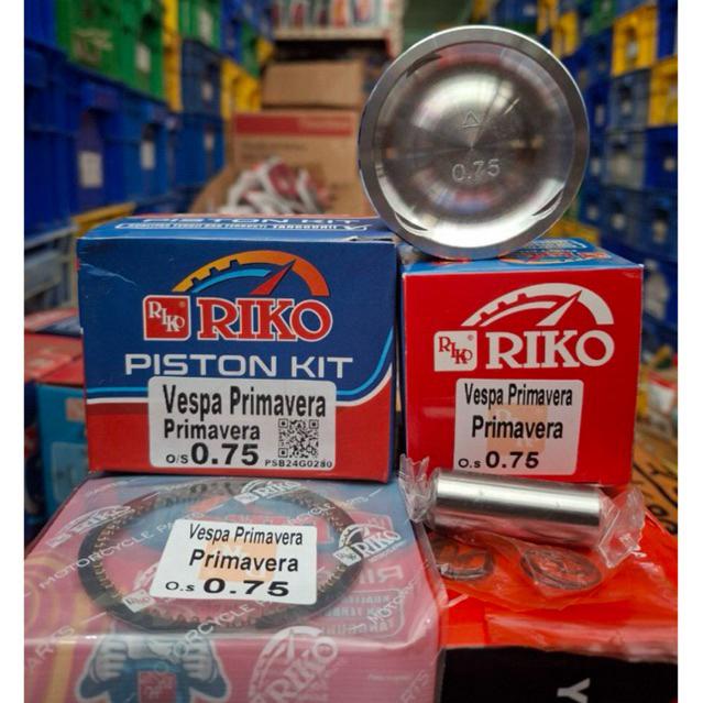 Seher Kit Piston Set Vespa Matic Primavera Std 25 50 75 100 Original Riko
