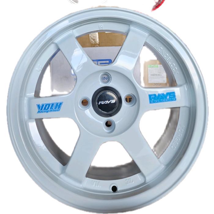 velg TE 37 putih ring 15 h4 100 Car