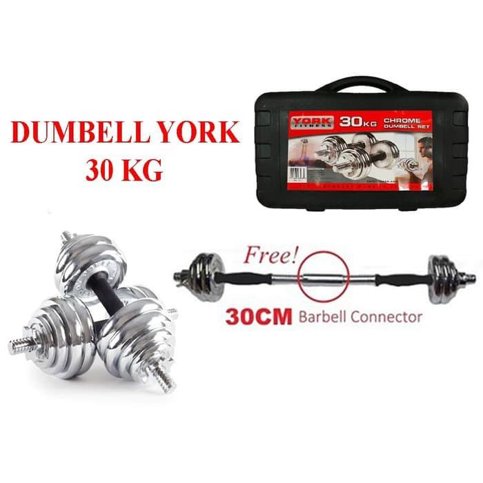 KHUSUS GOJEK Dumbel Barbel Set York 30Kg / Dumbel 30 kg