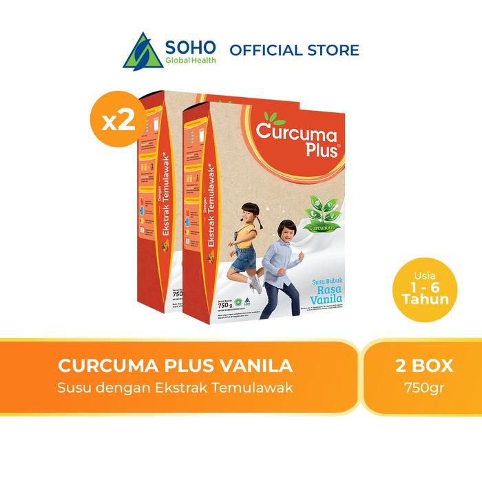 Curcuma Plus Susu Bubuk Temulawak Tumbuh Kembang Anak-Vanilla 750gr @2