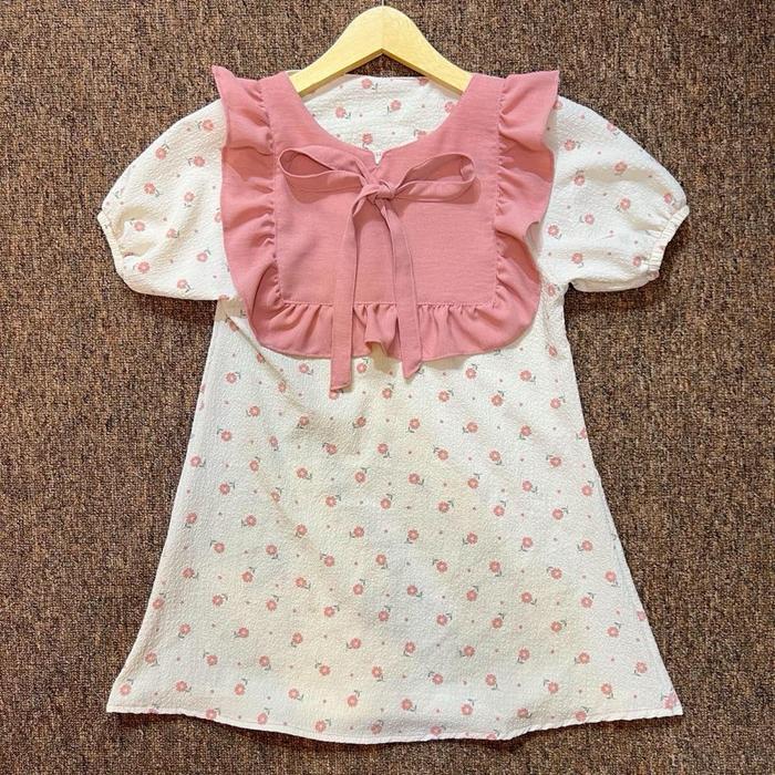 YOURA dress crinkle premium anak perempuan balita baby newborn 0-7th premium cantik Fashion Bayi Tan