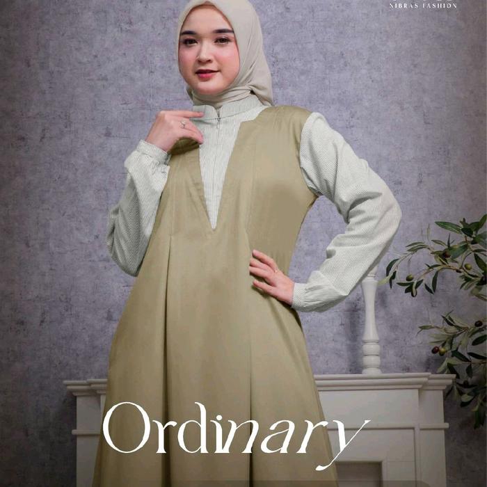 TERBARU GAMIS NIBRAS RON 014 KHAKI BUSUI FRIENDLY