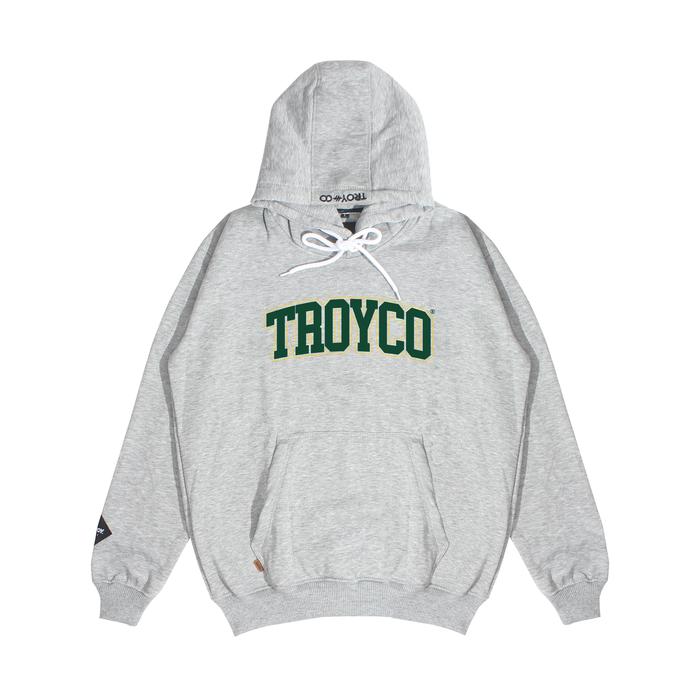 Troy Company Hoodie Misty Old Skool - Jaket Hoodie Pria Abu Misty KHD 2830